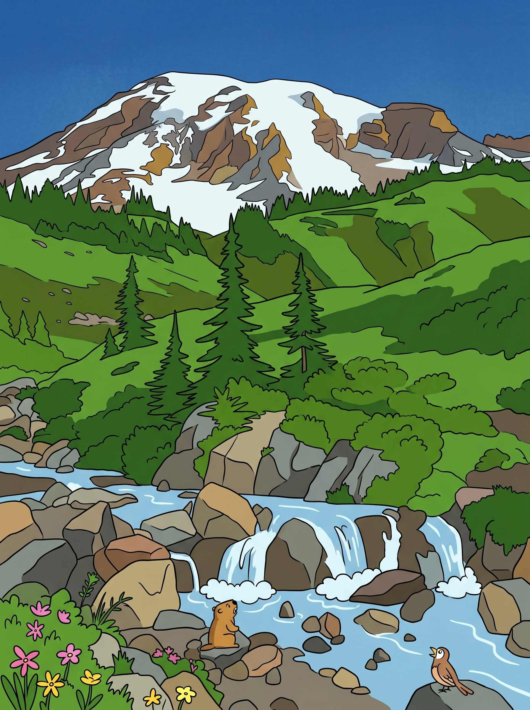 Torrent Sauvage du Mont Rainier