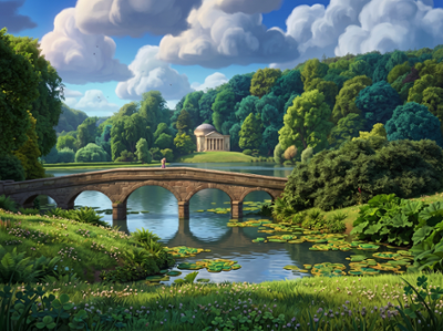 Pont et pavillon de Stourhead