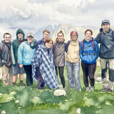 Erinnerung an Wanderung im Gebirge