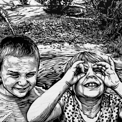 Kinder am Wasser