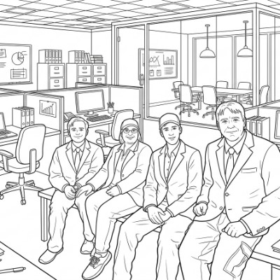 Portrait de Bureau en Groupe