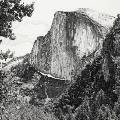 Half Dome Landscape Study